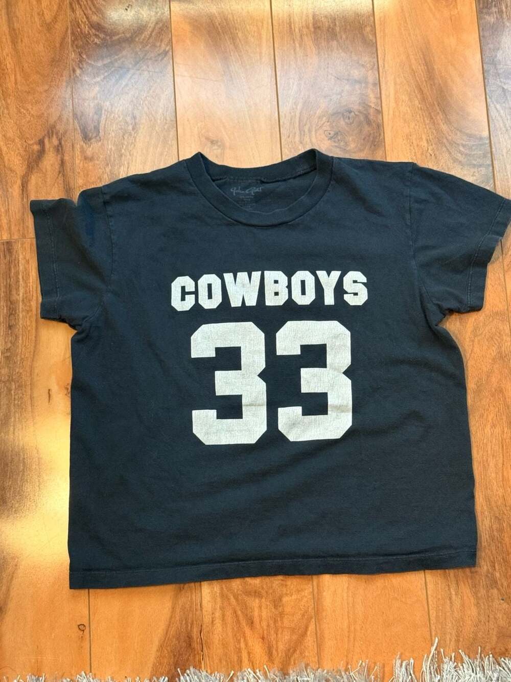 John Galt Brandy Melville Chloe Cowboys 33 Graphic Baby Tee